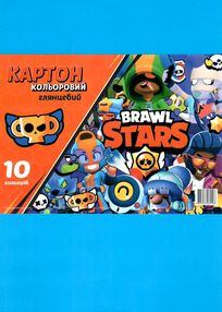 кольоровий картон формат а4 10 аркушів глянцевий