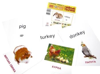 картки міні свійські тварини Domestic animals картки міні свійські тварини Domestic animals