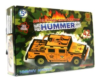 дерев'яний конструктор Hummer 3Д пазл