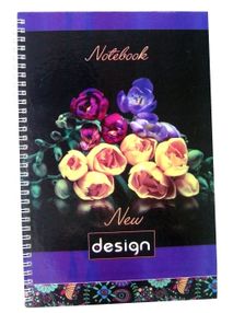 блокнот  а4 на пружине в клетку в ассортименте