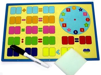 дошка магнітна математична з маркером    20,7х30,8см "Козлов"