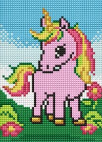 Алмазна мозаїка б/підрамн 15х20 АММ1042 Чарівна єдиноріжка "Ідейка"