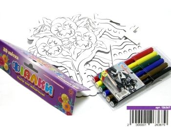 конструктор розмальовка фіалки 3Д