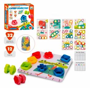 Мозаїка картки 12 штук 32 предмета болти та гайки SK 0049 Мозаїка картки 12 штук 32 предмета болти та гайки SK 0049