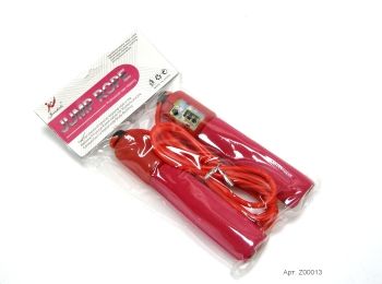 скакалка    артикул 00013Z со счетчиком длина 2,6м 4 цвета в ассортименте