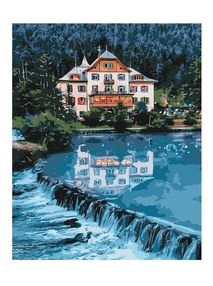 картина по номерам идейка   розпис по номерах ідейка  артикул КНО2267 будинок м