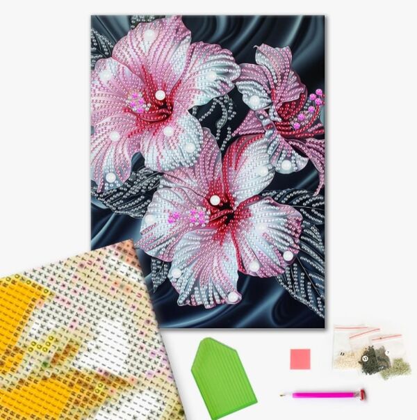 Алмазна мозаїка 25х25 BH006 Рожевий гібіскус brushme Брашми Ціна (цена) 162.50грн. | придбати  купити (купить) Алмазна мозаїка 25х25 BH006 Рожевий гібіскус brushme Брашми доставка по Украине, купить книгу, детские игрушки, компакт диски 1