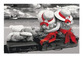 картина по номерам идейка   розпис по номерах ідейка  артикул КНО2304 подружки