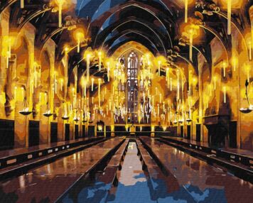 Розпис по номерах 40х50 КНО5233 Harry Potter Велика зала "Ідейка"