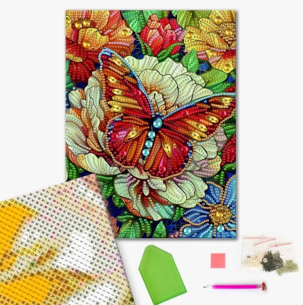 Алмазна мозаїка 25х25 BH003 Кольоровий метелик brushme Брашми Ціна (цена) 162.50грн. | придбати  купити (купить) Алмазна мозаїка 25х25 BH003 Кольоровий метелик brushme Брашми доставка по Украине, купить книгу, детские игрушки, компакт диски 1
