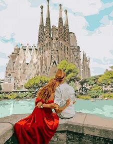 Розпис по номерах 40х50 КНО4689 Романтична Іспанія "Ідейка"