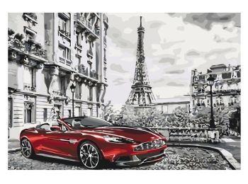 картина по номерам идейка   розпис по номерах ідейка  артикул КНО3514 паризький