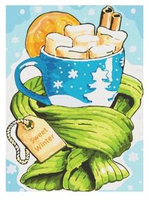 Розпис по номерах 30х40 КНО5504 Солодка зима "Ідейка"