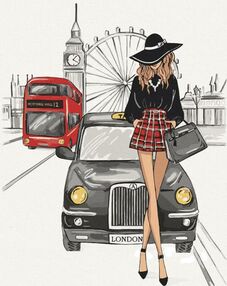 Розпис по номерах 40х50 10249-АС Елегантність Лондона "Art Craft" арт крафт