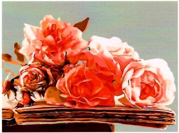 Розпис по номерах 40х50 H694 Квіткова лірика brushme Брашми