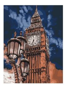 картина по номерам идейка   розпис по номерах ідейка  артикул КНО3545 біг бен р