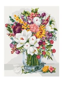 Розпис по номерах 40х50 КНО3018 Аромат літа "Ідейка"