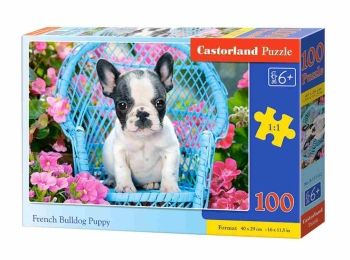 пазли castorland 100 елементів цуценя французький бульдог 111152