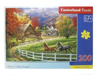 пазли 200 елементів  артикул 222124 ферма кінної долини