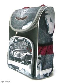 рюкзак ортопедичний    Leader 988034 Smile Машинка короб розмір 34,5*25,5*13см