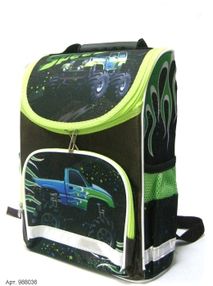 рюкзак ортопедичний    Leader 988036 Smile Машинка короб розмір 34,5*25,5*13см