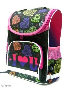 рюкзак ортопедичний    Leader 988089 Smile Люблю короб розмір 34,5*25,5*13см