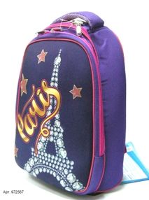 рюкзак черепашка ортопедичний Leader 972567 Smile Париж розмір 38х29х19см