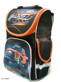 рюкзак ортопедичний    Leader 988561 Smile Червоний форд розмір 33*26*16см