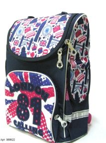 рюкзак ортопедичний    Leader 988622 Smile Лондон розмір 33*26*16см рюкзак ортопедичний    Leader 988622 Smile Лондон розмір 33*26*16см