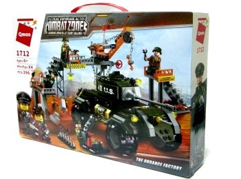 конструктор купити артикул (1712) Qman Combate Zones 396 елементов The Ordance Factory военная серия