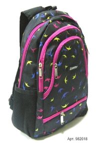 рюкзак ортопедичний    Leader 982018 чорний з ластівками (38х28х16см)