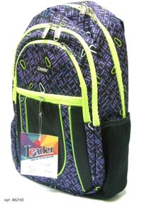 рюкзак ортопедичний    Leader 982195 фіолетово-жовтий (46х30х15см)