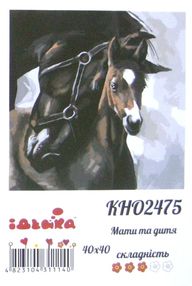 картина по номерам идейка   розпис по номерах ідейка  артикул КНО2475 мати та д