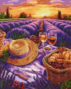 Розпис по номерах 40х50 КНО6363 Пурпуровий горизонт "Ідейка"