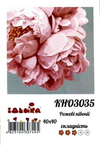 картина по номерам идейка   розпис по номерах ідейка  артикул КНО3035 рожеві пі