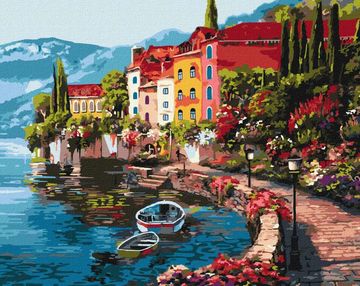 Розпис по номерах 40х50 КНО3503 Ранок на березі озера 2 "Ідейка"