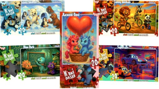 пазли 20 елементів мякі в асортименті серія 10