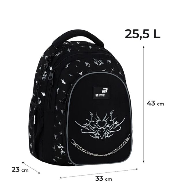 Рюкзак Kite Education Teens Gothic Elegance 43х33х23 см K26-8001L Ціна (цена) 2 452.00грн. | придбати  купити (купить) Рюкзак Kite Education Teens Gothic Elegance 43х33х23 см K26-8001L доставка по Украине, купить книгу, детские игрушки, компакт диски 1