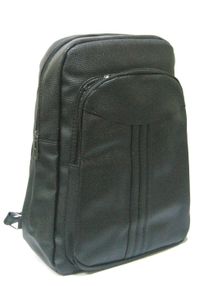 Рюкзак шкірзам 41203-UN чорний 34х28х18см