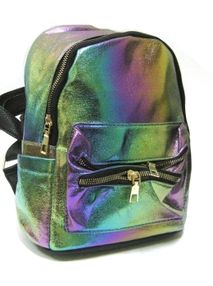 Рюкзак шкірзам 41226-UN блискучий хамелеон
