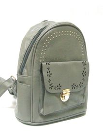 Рюкзак шкірзам 41238-UN сірий