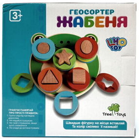 гра деревяна (md 1253) геосортер жабеня геометрика