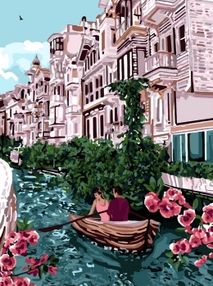 Розпис по номерах 40х50 КНО4650 В обіймах Італії "Ідейка"