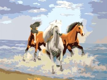 Розпис по номерах 40х50 КНО2430 Свіжий вітер "Ідейка"