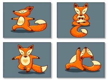 картина по номерам идейка   розпис по номерах ідейка  артикул KNP011 Yoga-fox 4