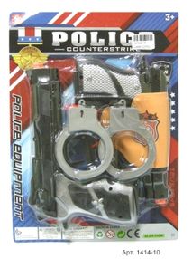 набор полицейского детский   поліцейський набір  артикул 1414-10 2 вида (31х22с