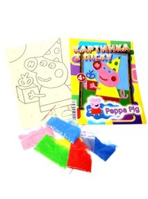 набір для творчості картина з піску свинка    "Джамбі"