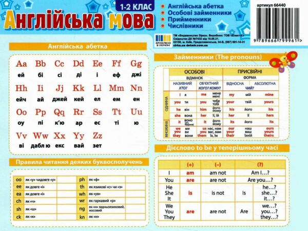 картонка-підказка англійська мова 1-2 клас 9789666799961 Ціна (цена) 6.70грн. | придбати  купити (купить) картонка-підказка англійська мова 1-2 клас 9789666799961 доставка по Украине, купить книгу, детские игрушки, компакт диски 0