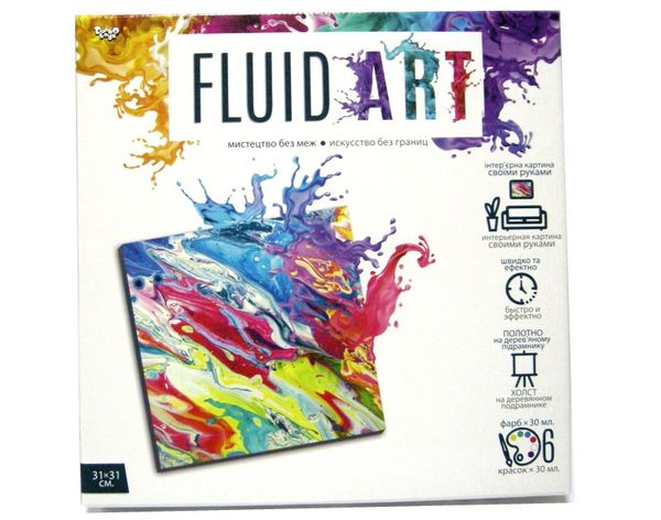 набір для творчості Fluid Art картина флюїд арт FA-01-04 Ціна (цена) 246.40грн. | придбати  купити (купить) набір для творчості Fluid Art картина флюїд арт FA-01-04 доставка по Украине, купить книгу, детские игрушки, компакт диски 1