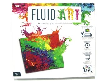 набір Fluid Art картина флюид арт FA-01-05 Ціна (цена) 246.40грн. | придбати  купити (купить) набір Fluid Art картина флюид арт FA-01-05 доставка по Украине, купить книгу, детские игрушки, компакт диски 0